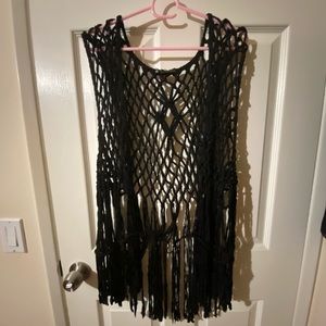 House of Harlow 1960 | knitted crochet top
